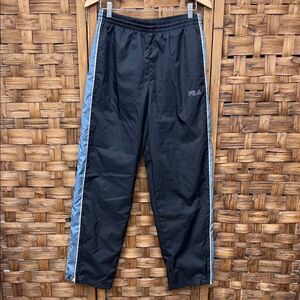 Fila Men's Black and Blue Joggers